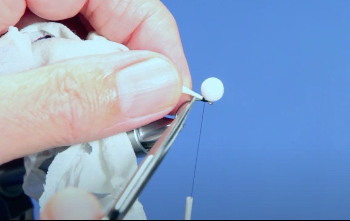 Tying in polystyrene balls for Suspender flies Fly Fishing and Fly