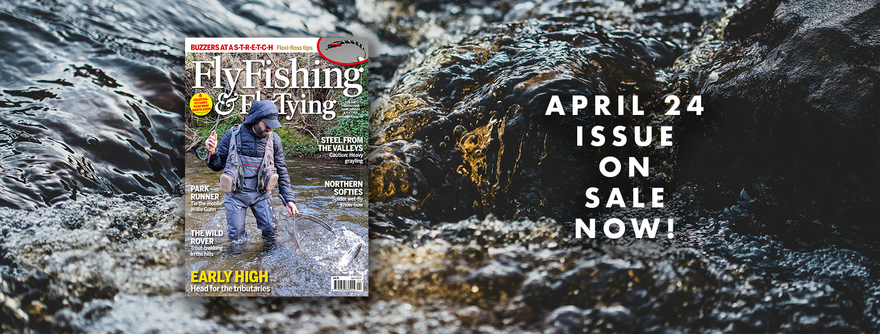 The April issue of fly fishing and fly tying